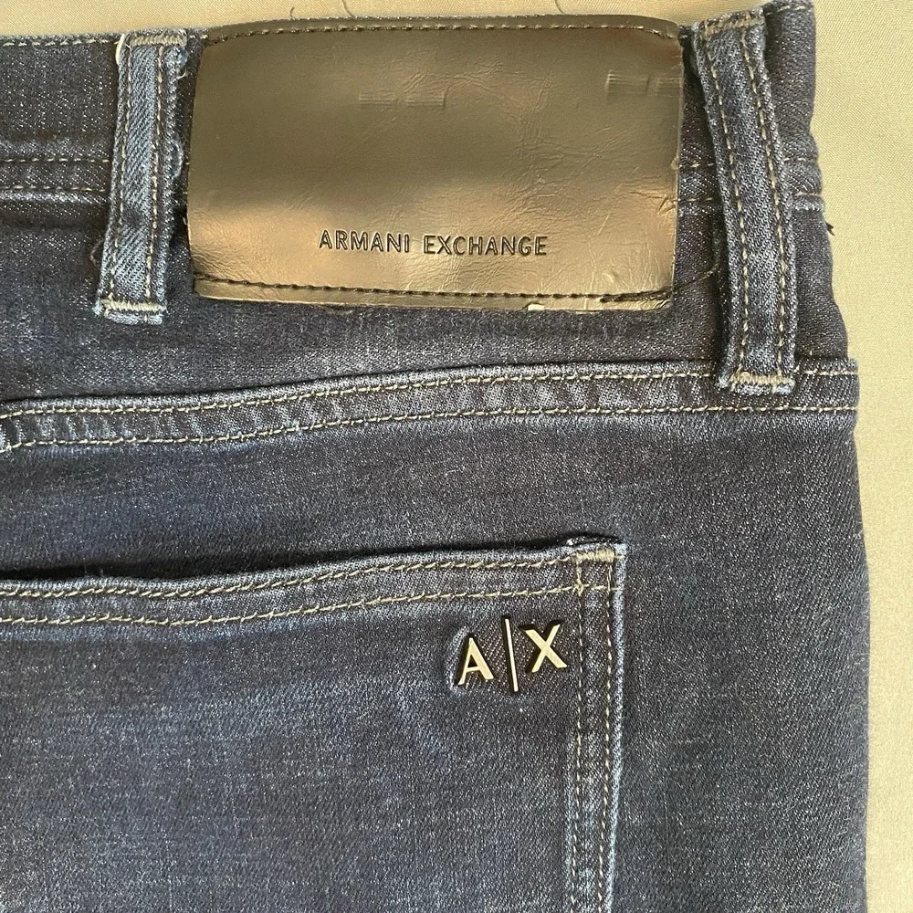 A/X Armani Exchange J15 Men's 40x31 Dark Blue Relaxed Straight Denim Pants Jeans